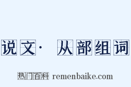 说文·从部组词是什么意思的图片